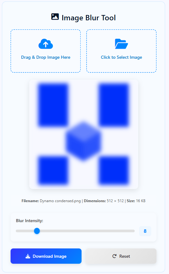Image Blur Tool