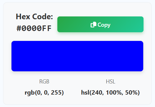 RGB to Hex Converter