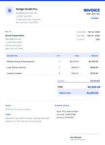 Free Invoice Generator